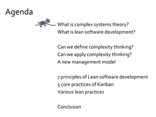 Emergent, self-organizing, unpredictable
http://www.flickr.com/photos/judepics/
 