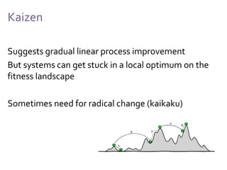 Optimization
Adaptation: looking back (responding)
Exploration: looking around (experimenting)
Anticipation: looking forward (expecting)
We need
all three
 