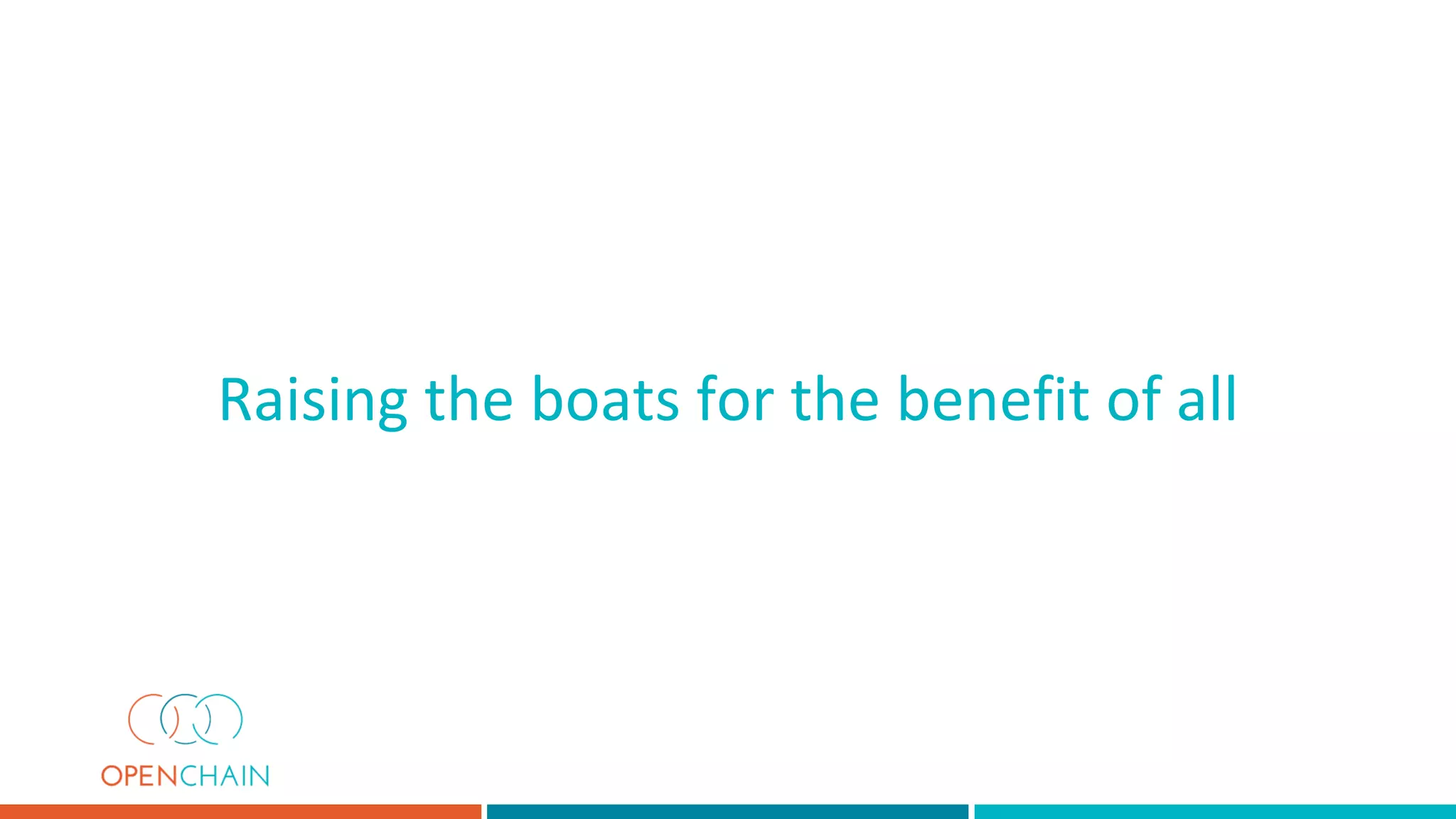 Raising the boats for the benefit of all
 