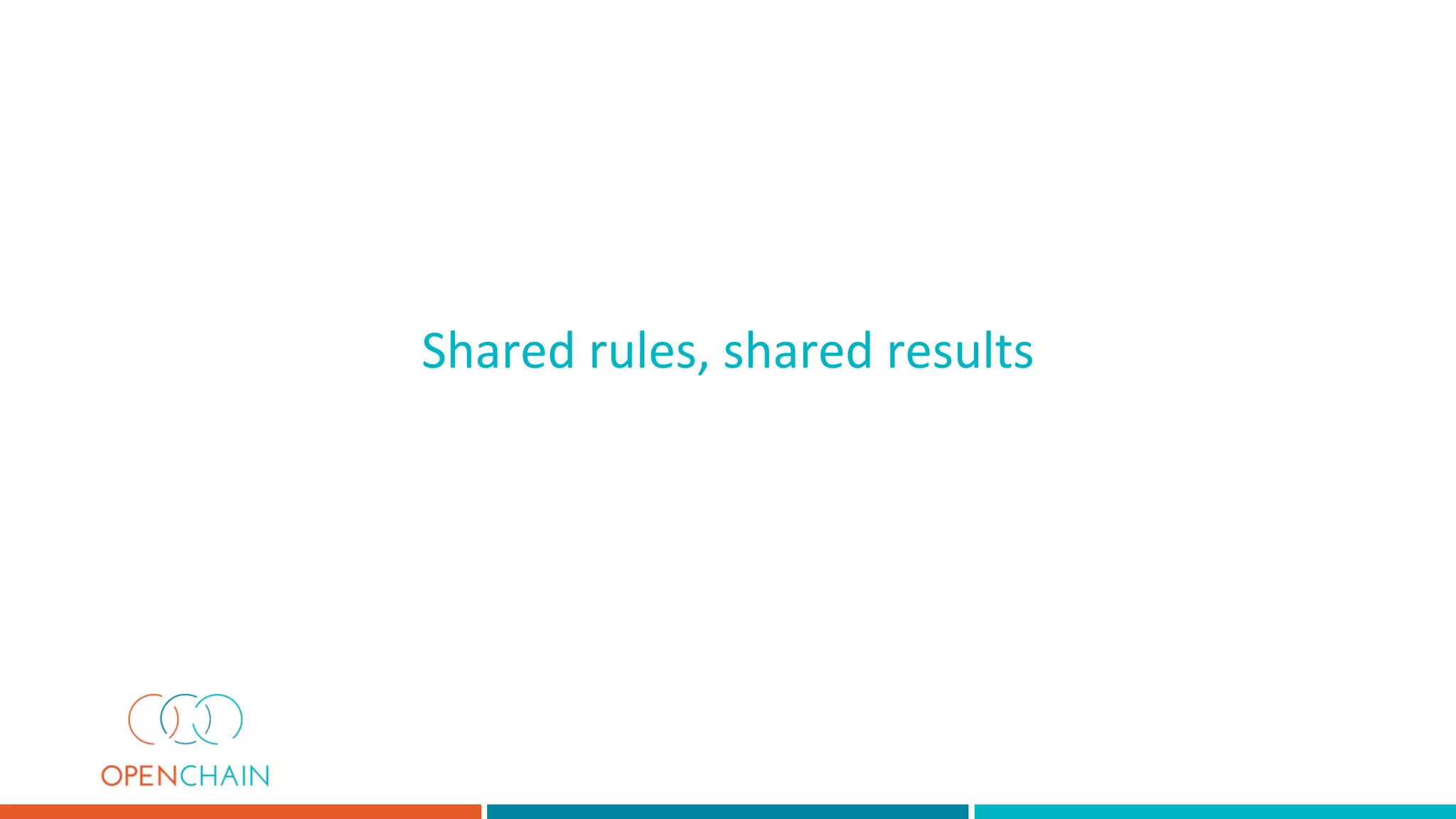 Shared rules, shared results
 