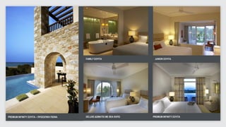 PREMIO
  OMEGA
                                             FAMILY ΣΟΥΙΤΑ                 JUNIOR ΣΟΥΙΤΑ




PREMIUM INFINITY ΣΟΥΙΤΑ – ΠΡΟΣΩΠΙΚΗ ΠΙΣΙΝΑ   DELUXE ΔΩΜΑΤΙΟ ΜΕ ΘΕΑ ΚΗΠΟ   PREMIUM INFINITY ΣΟΥΙΤΑ   20
                                                                                                     20
 