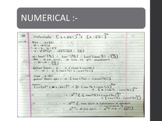NUMERICAL :-
 