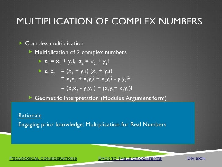 complex multiplicative inverse Complex Presentation Number I complex multiplicative inverse Complex Presentation Number I