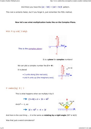Complex number multiplication | PDF