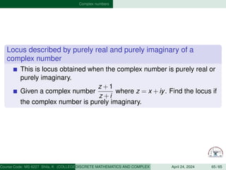 complex number noes.pdf Applythe concepts of set theory, including ...