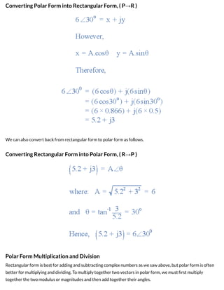 Complex number, polar form , rectangular form | PDF | Chemistry | Science