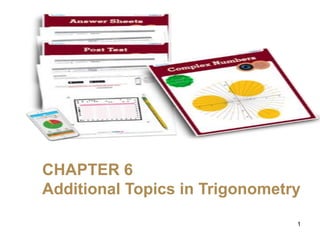 CHAPTER 6
Additional Topics in Trigonometry
1
 