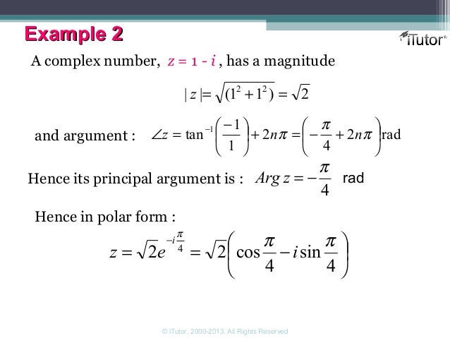Complex Numbers (advance)