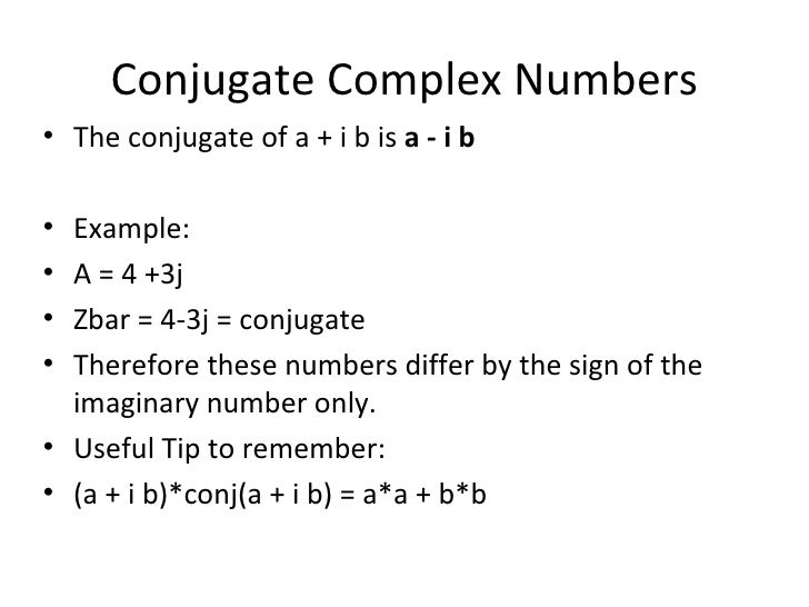 Complex Numbers And Appsfeb