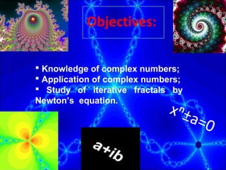 Complex Number Iterative Pattern Complex numbers, neeton's method and fractals | PPT