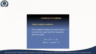 Complex numbers PPT 2 Ib mathematics AI HL | PDF