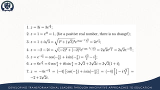 Complex numbers PPT 2 Ib mathematics AI HL | PDF