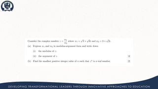 Complex numbers PPT 2 Ib mathematics AI HL | PDF