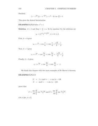 Complex numbers with matrics | PDF