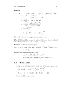 Complex numbers with matrics | PDF