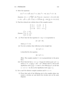 Complex numbers with matrics | PDF