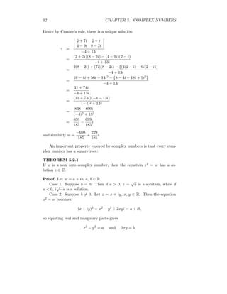 Complex numbers with matrics | PDF