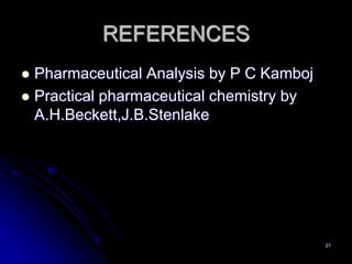 Complexometric TITRATION FOR PG IST SEM