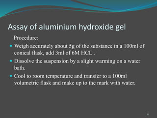 Complexometric TITRATION FOR PG IST SEM
