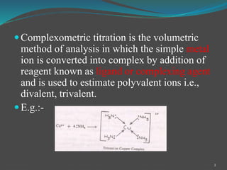 Complexometric TITRATION FOR PG IST SEM