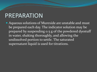 Complexometric TITRATION FOR PG IST SEM