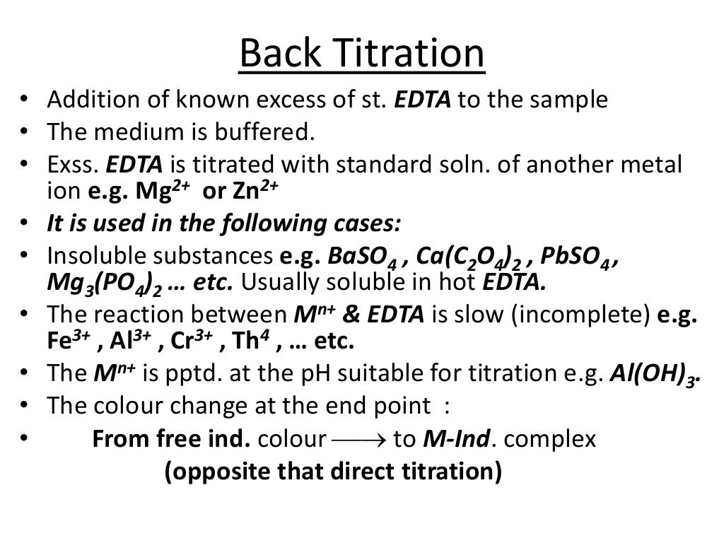 Complexometric titration
