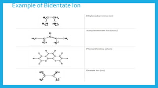 Example of Bidentate Ion
 