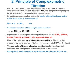 Comprehensive Guide to Complexometric Titration Principles and ...