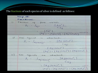 The fractions of each species of silver is defined as follows:
 