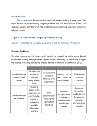 Complex problem Assignment Help | PDF