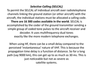 Selcal Code Chart Complex propagation | PPT
