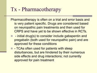 is gabapentin used for crps