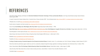 REFERENCES
Chris Dede on Eating, Sleeping, and Bonding from International Handbook of Information Technology in Primary and Secondary Education. Joke Voogt, Gerald Knezek, Springer Science & Business
Media, Aug 26, 2008
A Leader’s Framework for Decision Making. David J. Snowden & Mary E. Boone, November 2007 – Harvard Business Review https://hbr.org/2007/11/a-leaders-framework-for-decision-making
Wikipedia entry on Cynefin https://en.wikipedia.org/wiki/Cynefin_framework
Harold Jarche on Complexity and Social Learning https://jarche.com/2016/04/complexity-and-social-learning/
Stewart Brand, How Buildings Learn: What Happens After They're Built. Penguin Books; Reprint edition (October 1, 1995)
About Chick Sexing: http://mozuku.edublogs.org/2012/03/23/what-is-it-with-chick-sexing/ (also in David Eagleman’s Incognito: The Secret Lives of the Brain, Vintage; Reprint edition (May 15, 2012))
Facial Recognition for Autism Spectrum Disorder: https://medicalxpress.com/news/2017-03-children-autism-facial-difficult.html
Anders Ericsson, Peak: Secrets from the New Science of Expertise. Eamon Dolan/Houghton Mifflin Harcourt; 1 edition (April 5, 2016)
Ebbinghaus https://en.wikipedia.org/wiki/Hermann_Ebbinghaus
Forgetting curve https://en.wikipedia.org/wiki/Forgetting_curve
Ten Steps to Complex Learning: A Systematic Approach to Four-Component Instructional Design 3rd Edition, Jeroen J. G. van Merriënboer and Paul A. Kirschner. Routledge; 3 edition (October 23, 2017)
Gloria Gery, Electronic performance support systems: how and why to remake the workplace through the strategic application of technology (Paperback). Gery Performance Press; 1st edition (1995)
Mihaly Csikszentmihalyi, Flow: The Psychology of Optimal Experience (Harper Perennial Modern Classics). HarperCollins e-books; 1 edition (August 18, 2008)
James Paul Gee, What Video Games Have to Teach Us About Learning and Literacy. Second Edition. St. Martin's Press; 2nd edition (December 2, 2014)
Uncredited images: www.pixabay.com
 