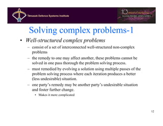 Complex solutions for complex problems | PDF