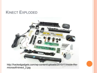 KINECT EXPLODED




http://hackedgadgets.com/wp-content/uploads/2010/11/inside-the-
microsoft-kinect_2.jpg
 