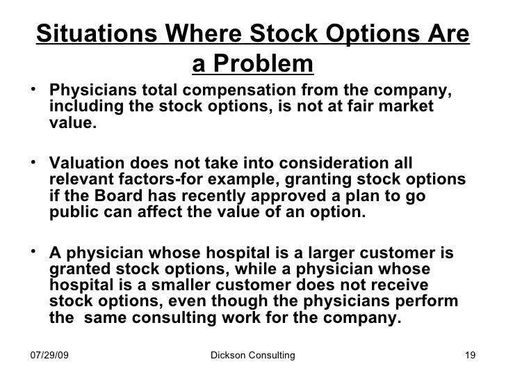 Fmv stock options