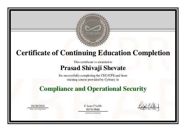 Compliance And Operational Security