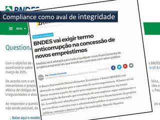 Compliance como aval de integridade
 