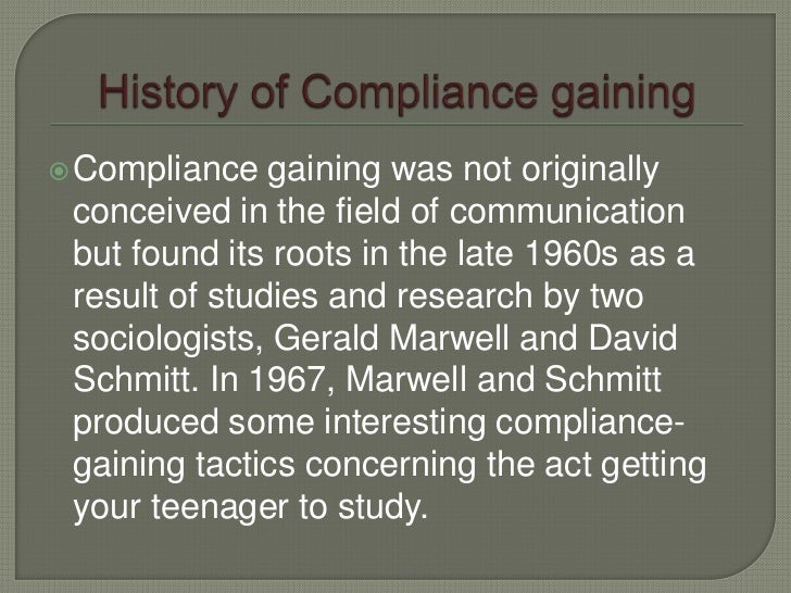 compliance gaining strategies compliance gaining strategies