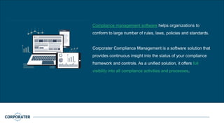 Compliance Management Software | Corporate Compliance | PPTX