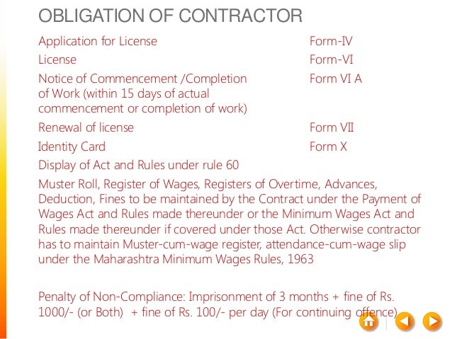 labour contract vii form laws india under in Compliance labour labour contract vii form laws india under in Compliance labour