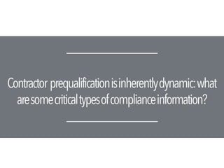 Compliance is More than a One Time Event