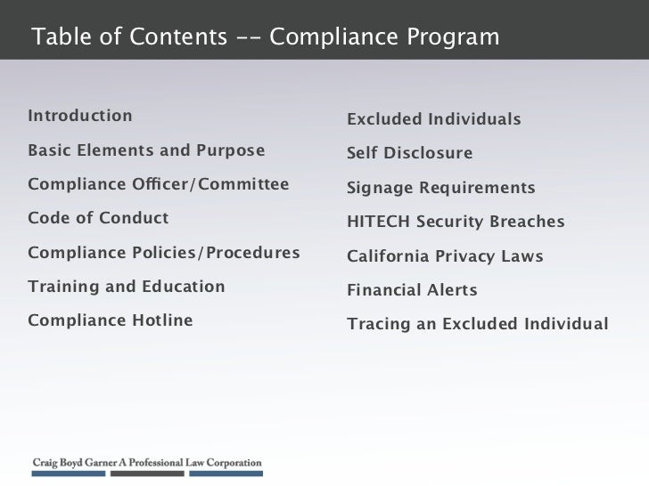 Sample Hospital Compliance Program Sample Hospital Compliance Program