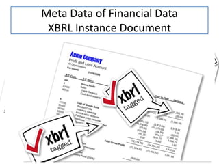 Meta Data of Financial Data XBRL Instance Document