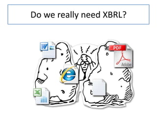 Do we really need XBRL?