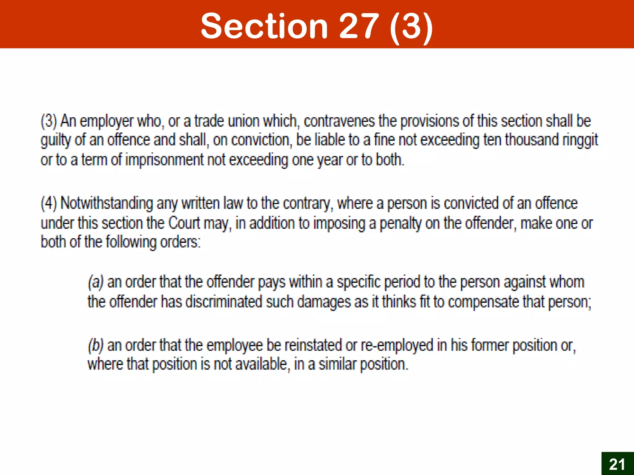 Section 27 (3)
21
 
