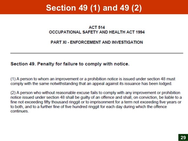 (PROF. SHUKOR) STEP-BY-STEP COMPLIANCE TO OSHA 1994 ...