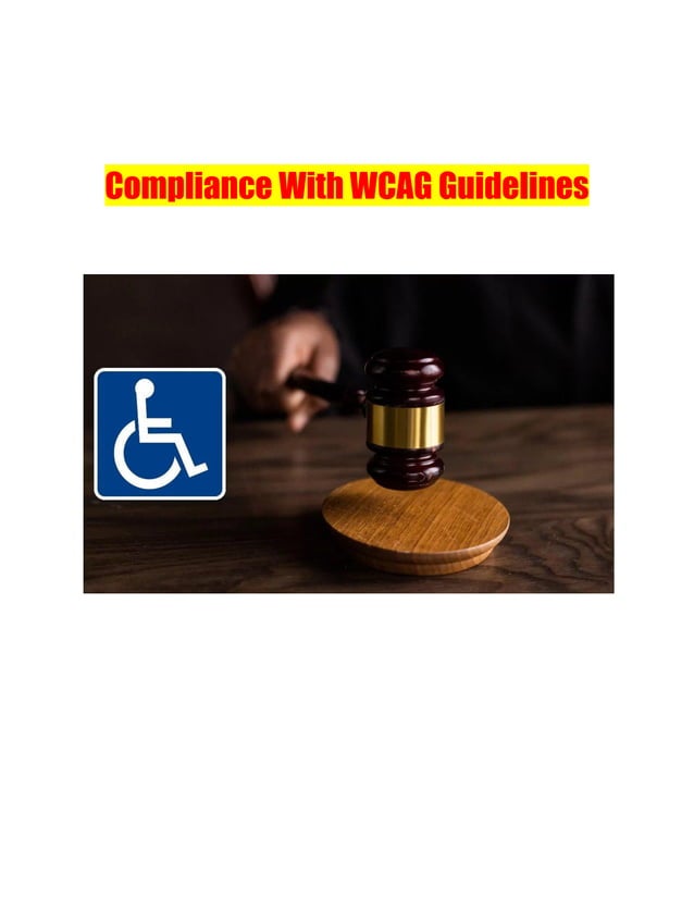 Compliance With WCAG Guidelines PDF