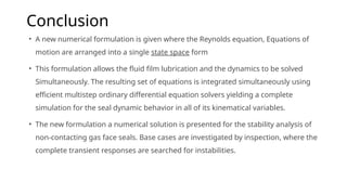 Advanced Analysis and Stability of Compliant Gas Seals in Mechanical ...