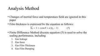 Advanced Analysis and Stability of Compliant Gas Seals in Mechanical ...